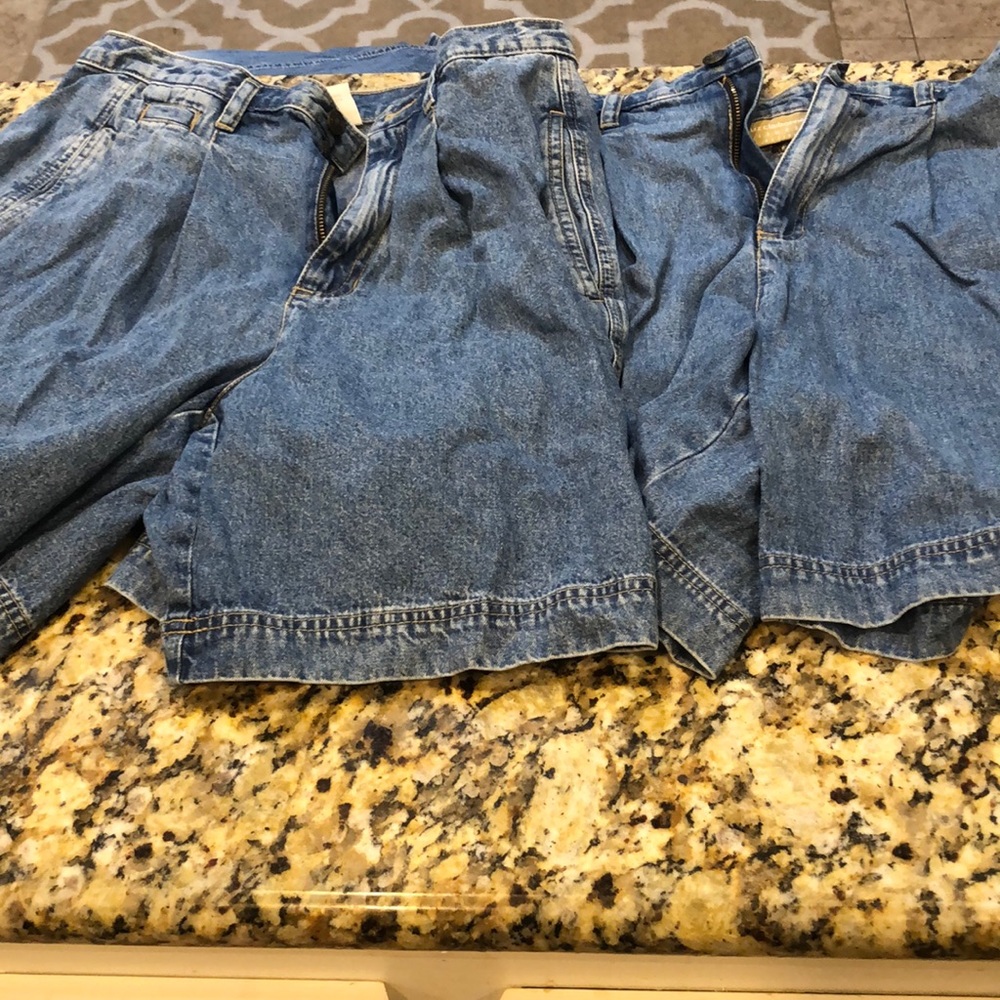 Women Petite Vintage Denim shorts size 14